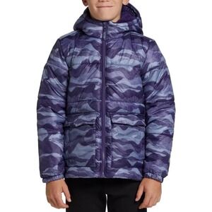 DSG Unisex Puffer Jacket - Stylish Purple Camouflage Design Size XLarge (18)